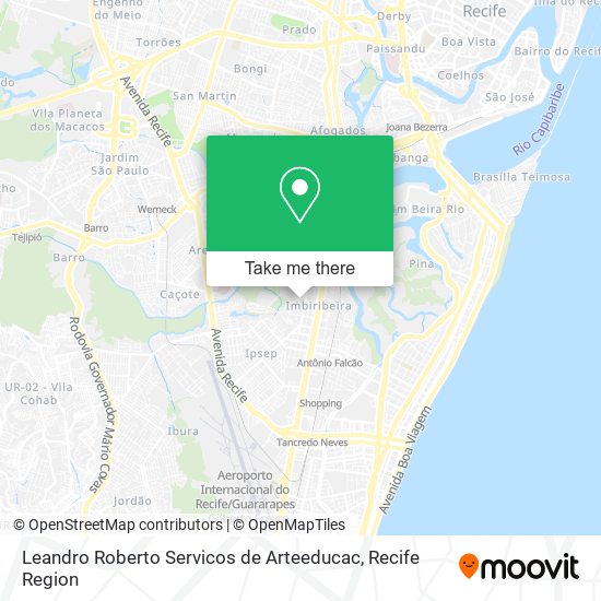 Leandro Roberto Servicos de Arteeducac map