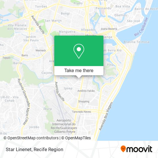 Star Linenet map