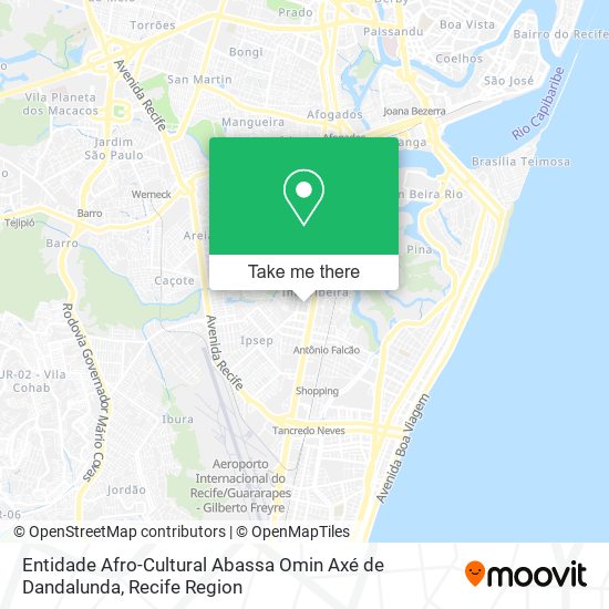 Entidade Afro-Cultural Abassa Omin Axé de Dandalunda map