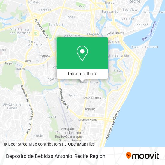 Deposito de Bebidas Antonio map