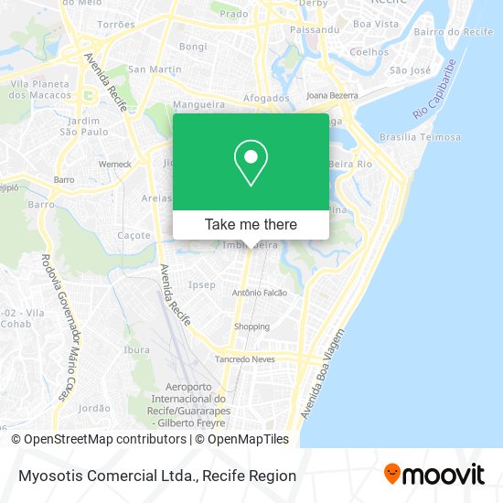 Myosotis Comercial Ltda. map