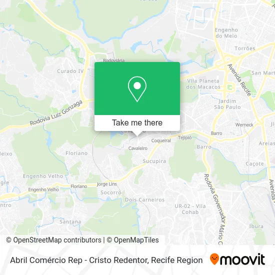 Abril Comércio Rep - Cristo Redentor map