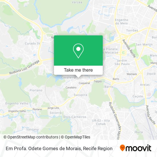 Em Profa. Odete Gomes de Morais map