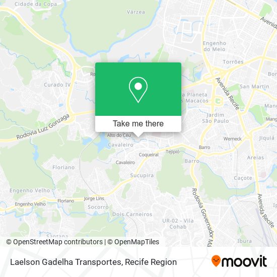 Laelson Gadelha Transportes map