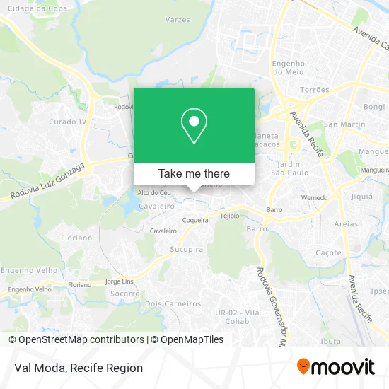Val Moda map