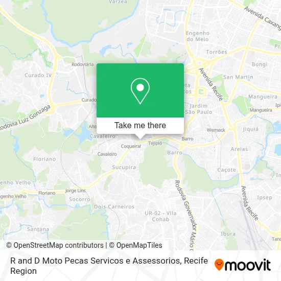 R and D Moto Pecas Servicos e Assessorios map