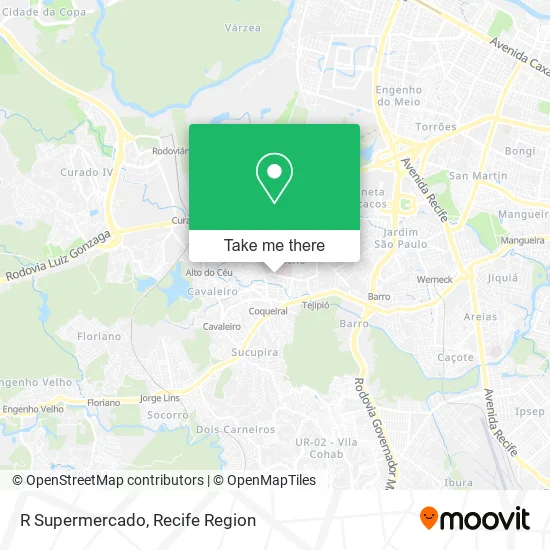 R Supermercado map