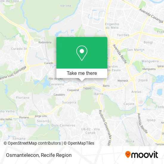 Osmantelecon map
