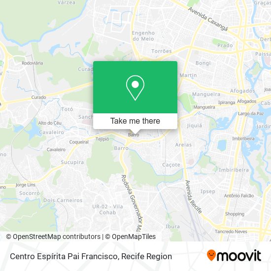 Centro Espírita Pai Francisco map