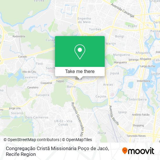 Congregação Cristã Missionária Poço de Jacó map
