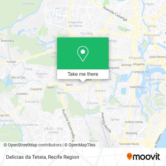 Delicias da Teteia map