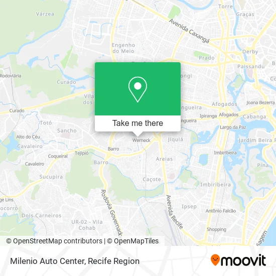 Milenio Auto Center map