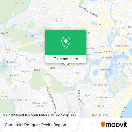 Comercial Potiguar map