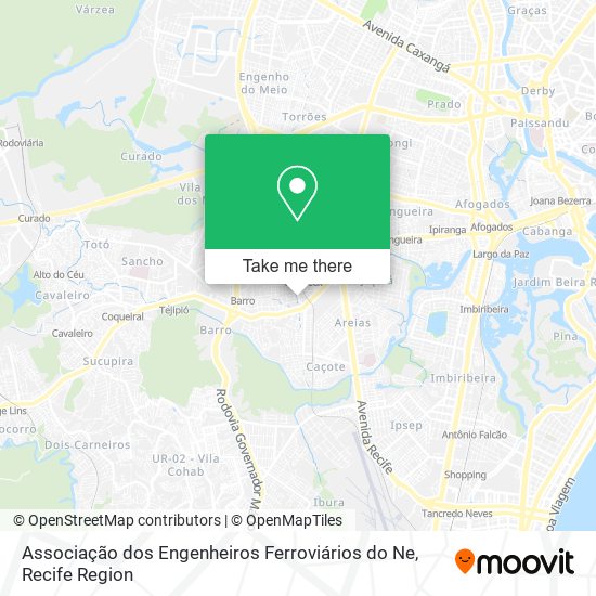 Associação dos Engenheiros Ferroviários do Ne map