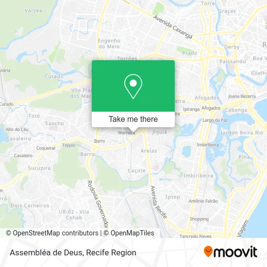 Assembléa de Deus map