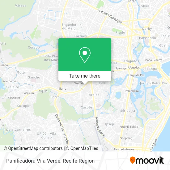 Panificadora Vila Verde map