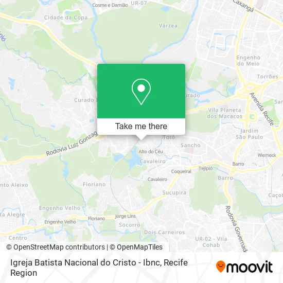 Igreja Batista Nacional do Cristo - Ibnc map