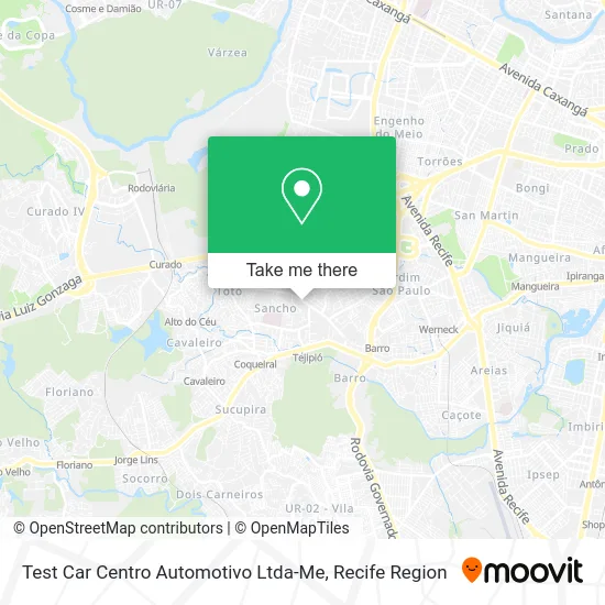 Test Car Centro Automotivo Ltda-Me map