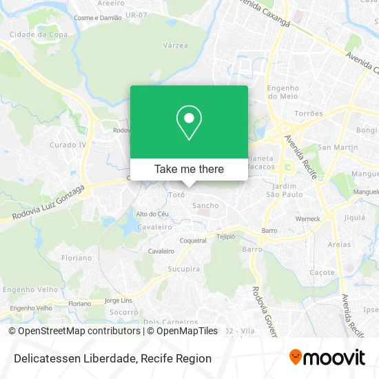 Delicatessen Liberdade map