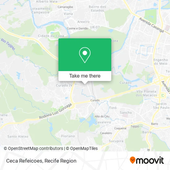 Ceca Refeicoes map
