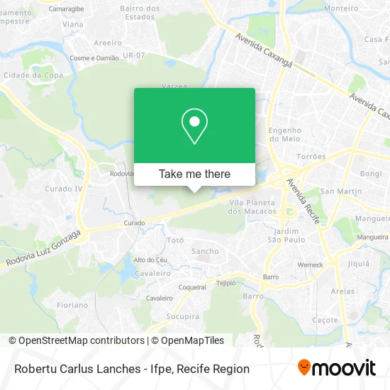 Robertu Carlus Lanches - Ifpe map