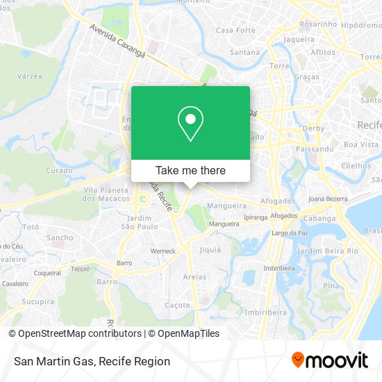 San Martin Gas map