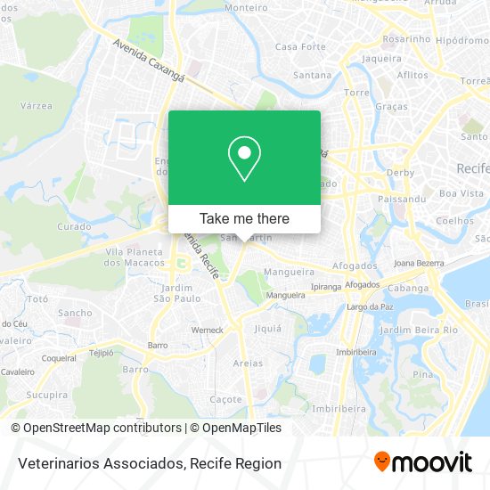 Veterinarios Associados map