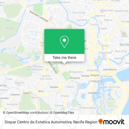 Dispar Centro de Estetica Automotiva map