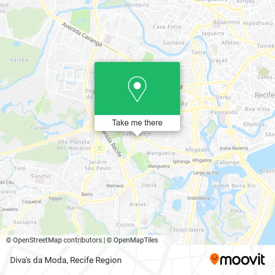 Diva's da Moda map