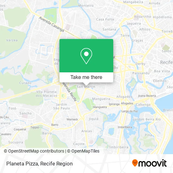 Planeta Pizza map