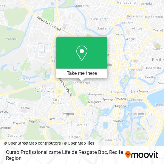 Curso Profissionalizante Life de Resgate Bpc map
