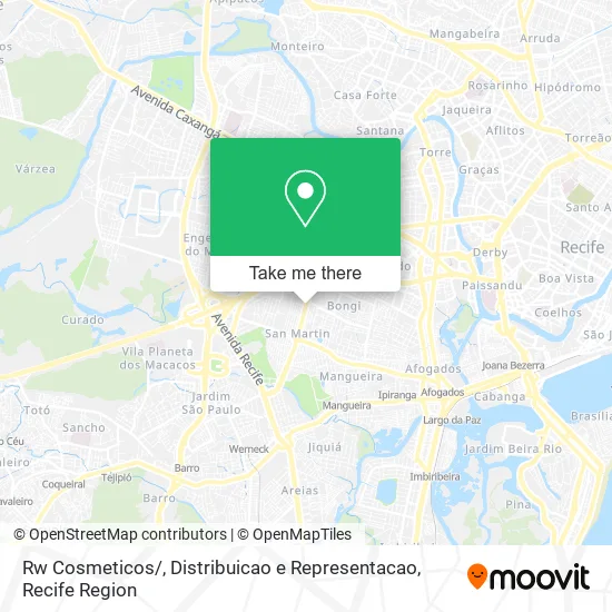 Rw Cosmeticos / , Distribuicao e Representacao map