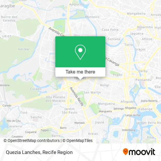 Quezia Lanches map