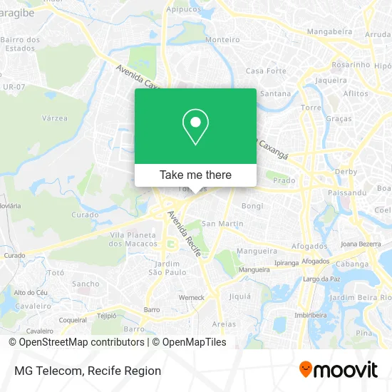 MG Telecom map