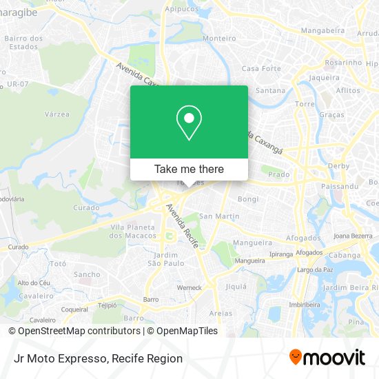 Jr Moto Expresso map