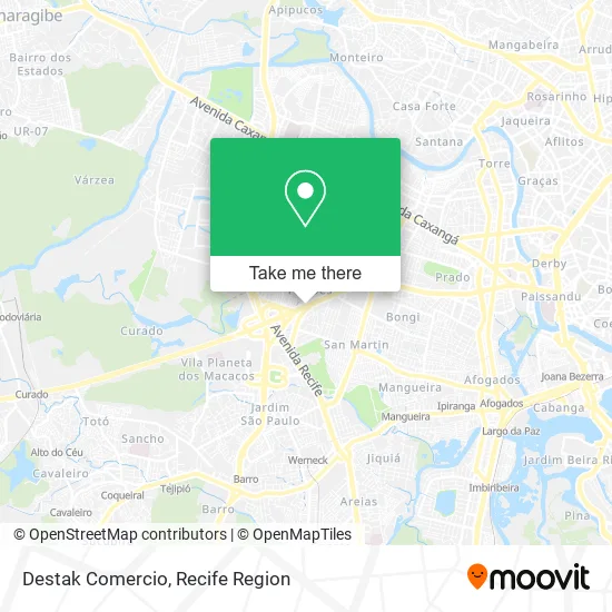Destak Comercio map