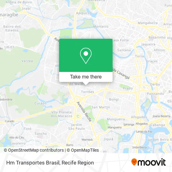 Hm Transportes Brasil map