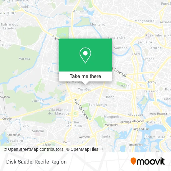 Disk Saúde map