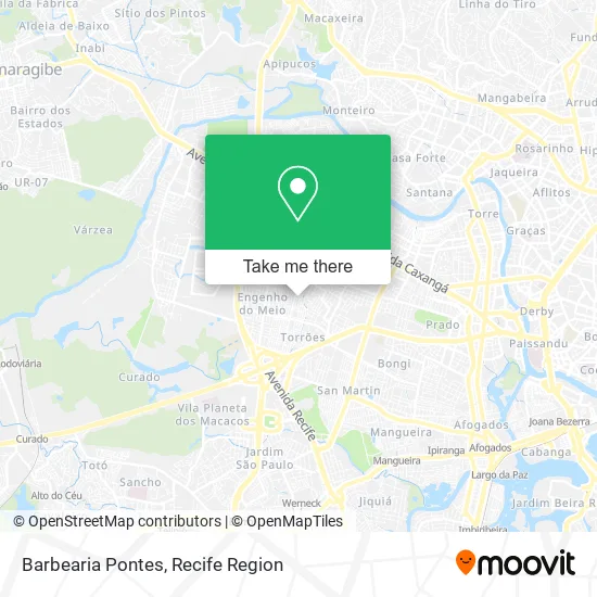 Barbearia Pontes map