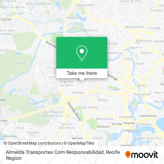 Almeida Transportes Com Responsabilidad map