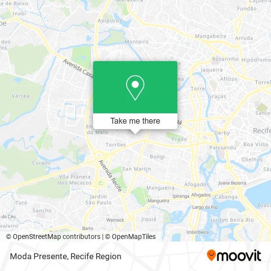 Moda Presente map