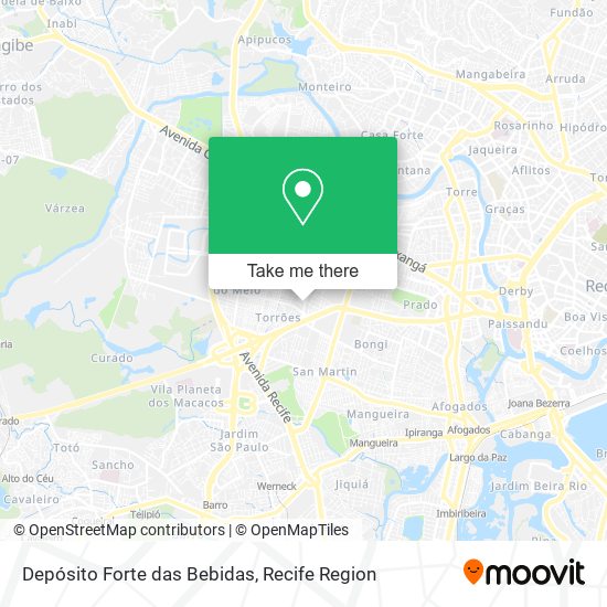 Depósito Forte das Bebidas map