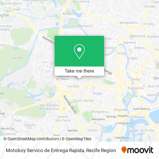 Motoboy Servico de Entrega Rapida map