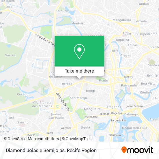 Diamond Joias e Semijoias map