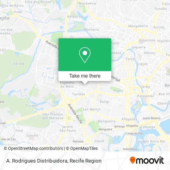 A. Rodrigues Distribuidora map