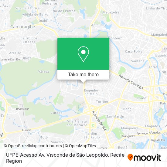 UFPE-Acesso Av. Visconde de São Leopoldo map