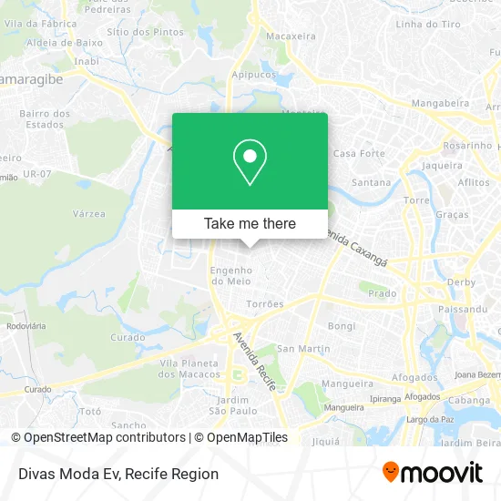 Divas Moda Ev map