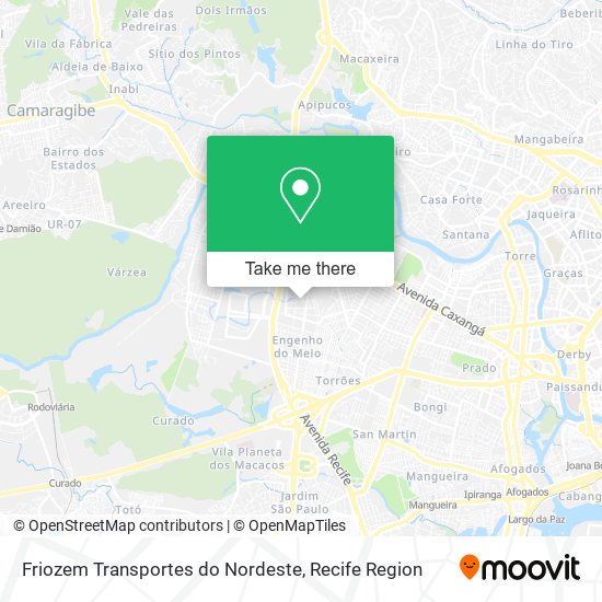 Friozem Transportes do Nordeste map