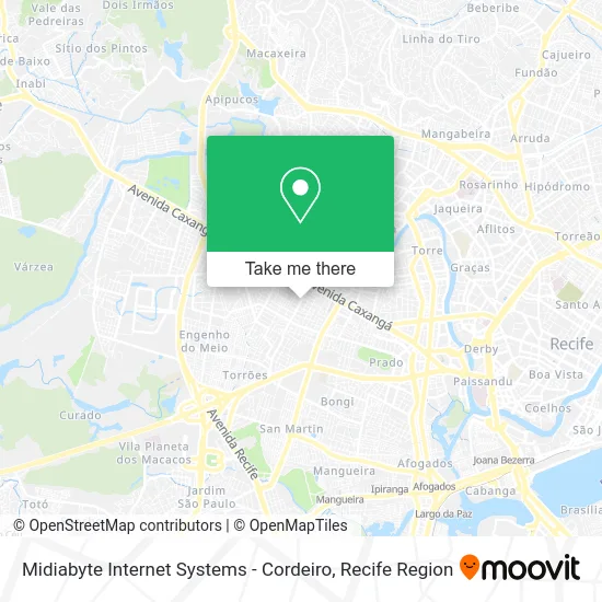 Midiabyte Internet Systems - Cordeiro map