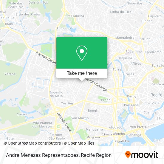Andre Menezes Representacoes map